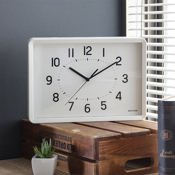 楽天市場】掛け時計 クオーツ時計 掛置兼用タイプ A Series A4 プラ枠