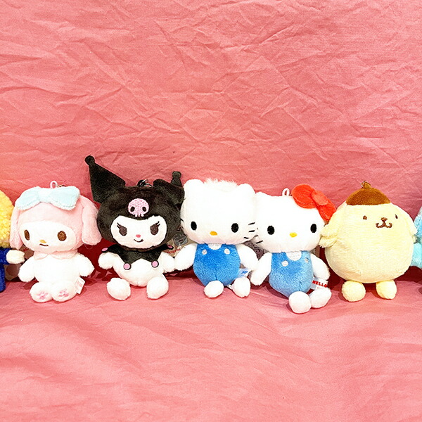 サンリオ ポムポムプリン 足ぶら キーチェーンマスコット ぬいぐるみ