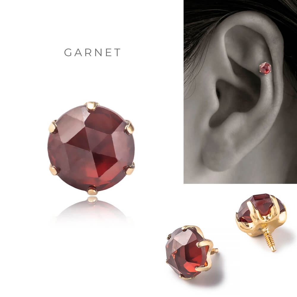 楽天市場】K18 神話カット ボディピアス │ 16G/14G イエローゴールド