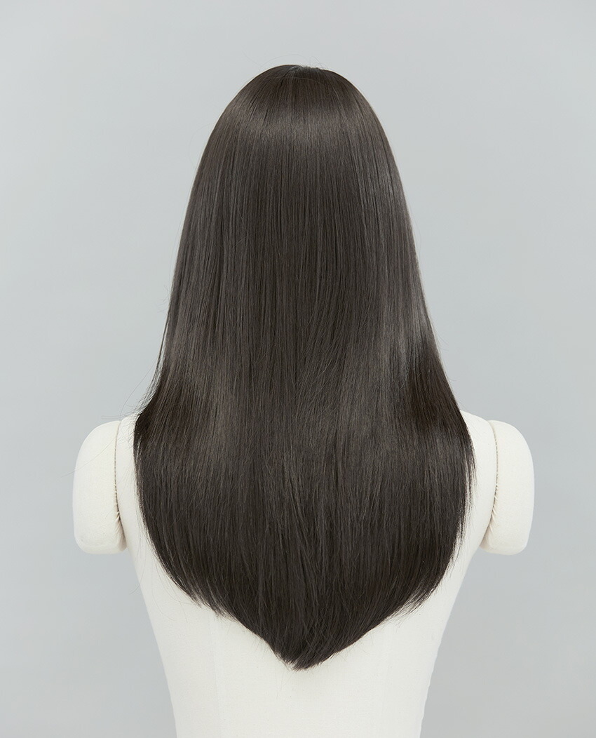 総手植えフルウィッグ) ロングミディアム ハグパーマ（モースト原糸）