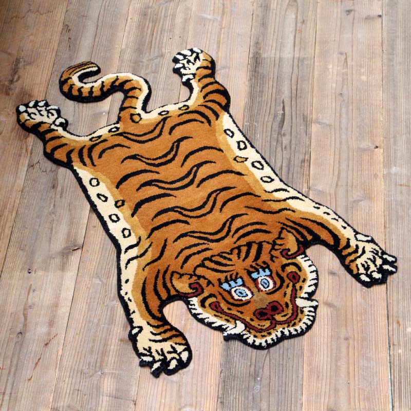 SAPEur TIBETAN TIGER RUG サプール ラグ グレー チベタンタイガーラグ H1-75 Gray グレー 70×50cm Tibetan Tiger Rug