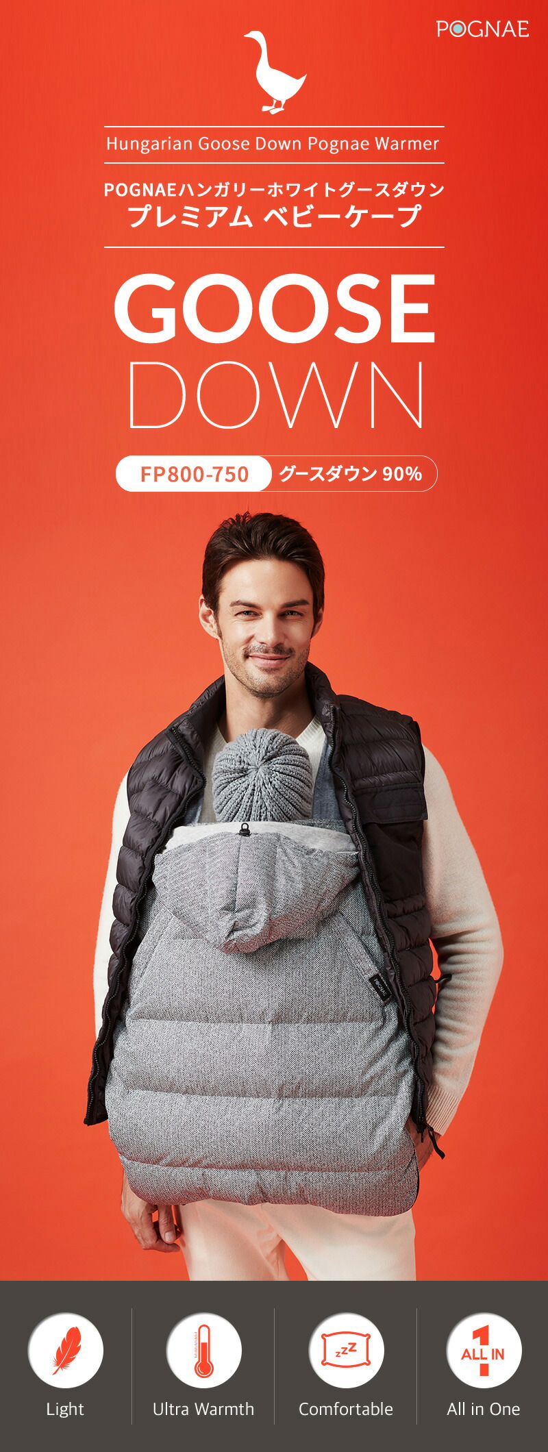 楽天市場】【POGNAE】公式店 ポグネー ハンガリーグースダウン防寒