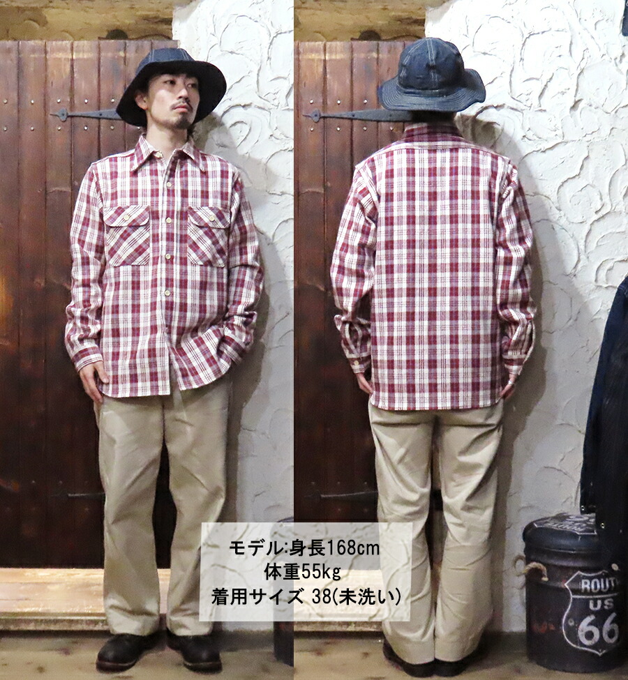 ウエアハウス WAREHOUSE ネルシャツ Lot 3104 FLANNEL SHIRTS E柄 NON