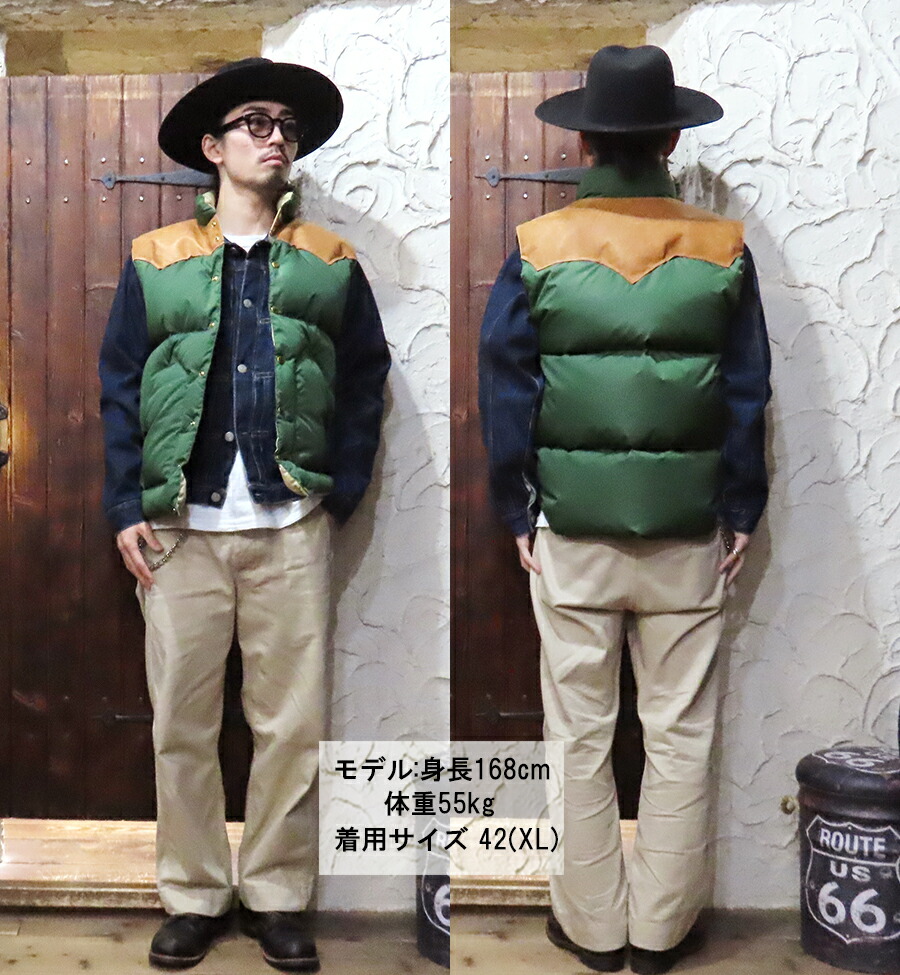 ウエアハウス WAREHOUSE ロッキーマウンテン ダウンベスト 2234 ROCKY