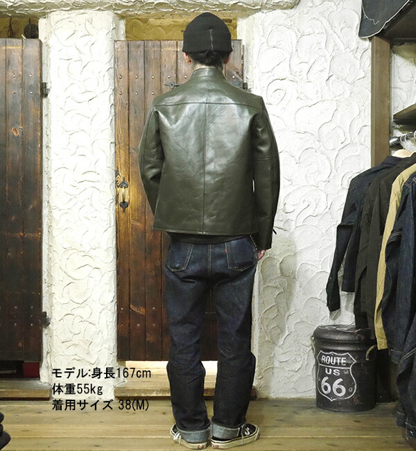 Y'2 LEATHER ワイツーレザー ライダースジャケット PR-64 オリーブ 春