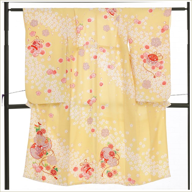 楽天市場】10歳 女の子 正絹 着物レンタル jk1264 絹のお着物 ジュニア