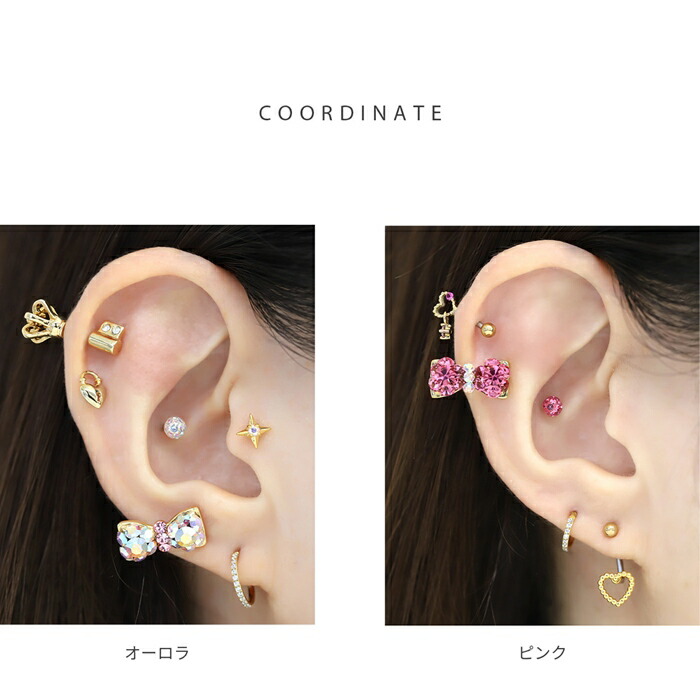 楽天市場】【全品送料無料】 軟骨ピアス 14G 16G ボディピアス