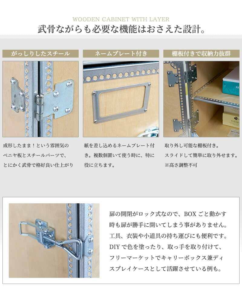 楽天市場】【送料無料】DULTON ウッドキャビネット 棚板付き ダルトン