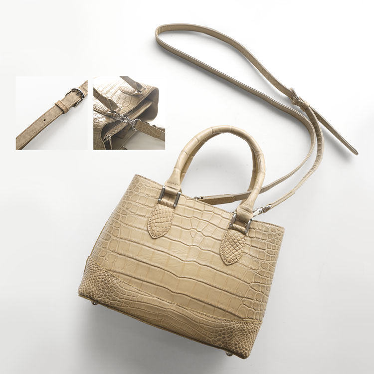 楽天市場】クロコダイル ハンドバッグ レディース 日本製 2WAY