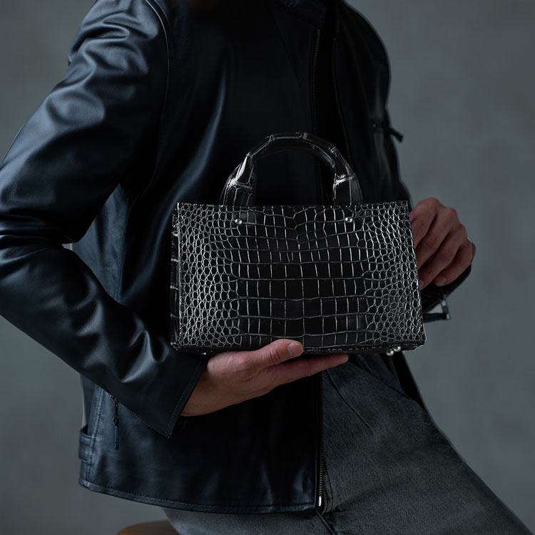 楽天市場】クロコダイル メンズ 2WAY ハンドバッグ 日本製 2WAY