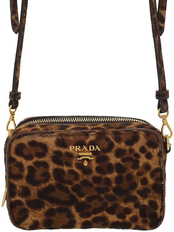 PRADA】プラダ『ヒョウ柄 ミニ ショルダー ポーチ』1N1674 レディース