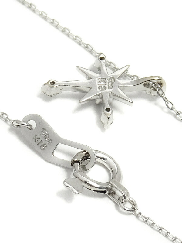 Star Jewelry】スタージュエリー『K18WG クロッシングスター