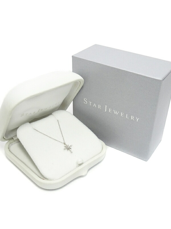 Star Jewelry】スタージュエリー『K18WG クロッシングスター