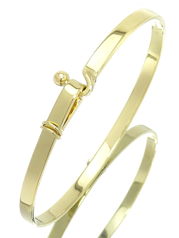TIFFANY＆Co.】ティファニー『K18YG フック＆アイ バングル