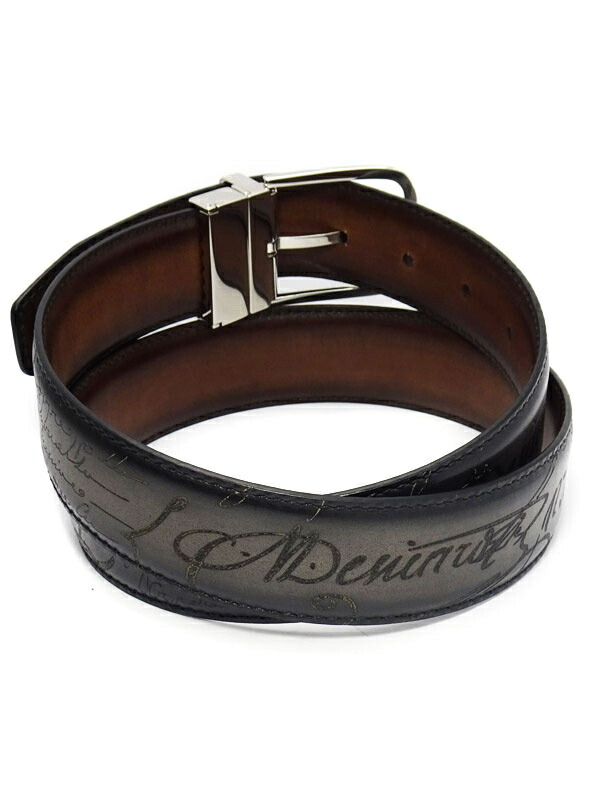 Berluti】ベルルッティ『B ボリュート リバーシブル レザーベルト