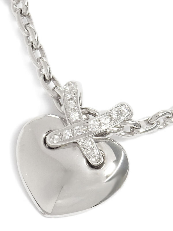 CHAUMET】ショーメ『K18WG リアン ドゥ ショーメ ハート ネックレス