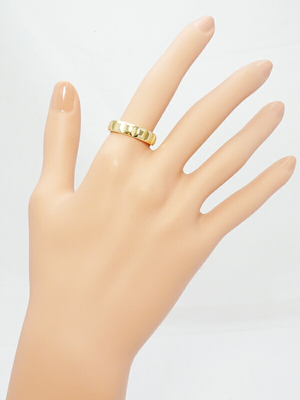 BOUCHERON】ブシュロン『K18YG キャトル クル ド パリ リング ラージ