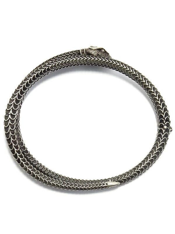 GUCCI】グッチ『SILVER グッチガーデン スネーク ブレスレット