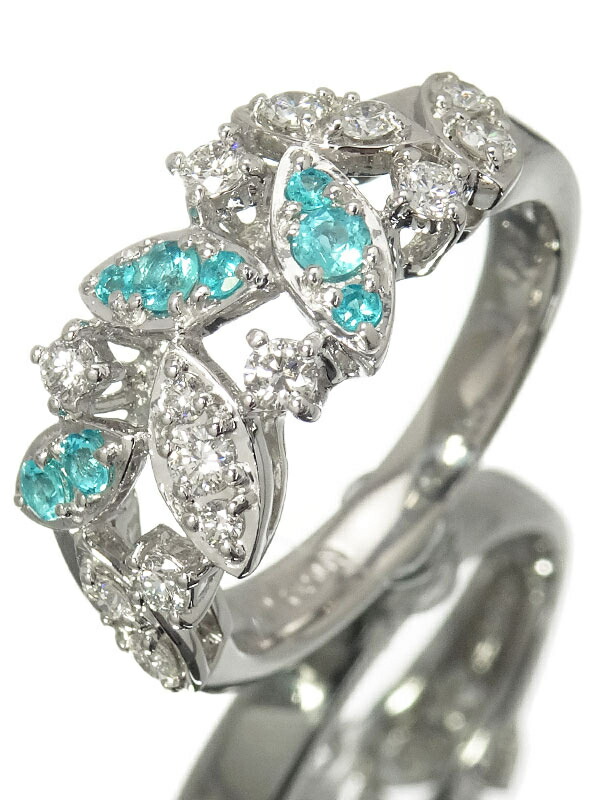 TASAKI】タサキ『PT900 パライバトルマリン0.33ct ダイヤ リング』11.5