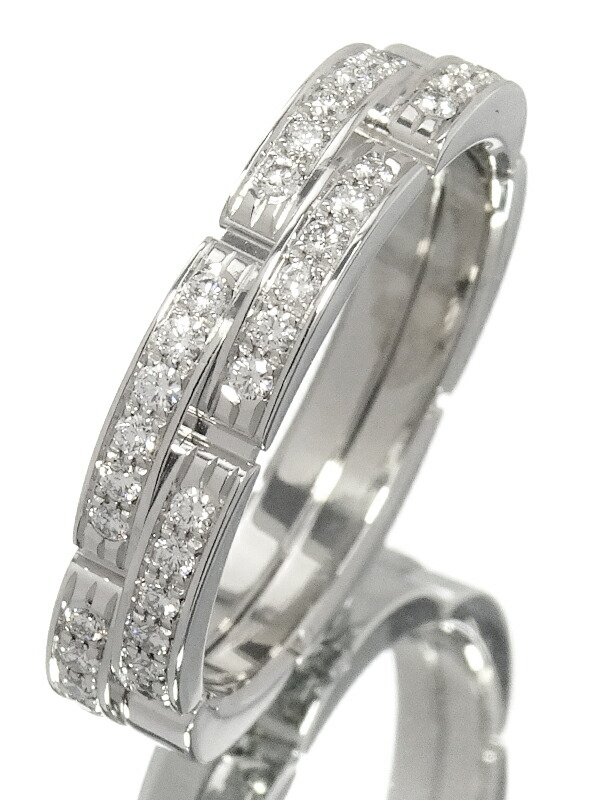 Cartier】カルティエ『K18WG マイヨンパンテール リング 2連 ハーフ