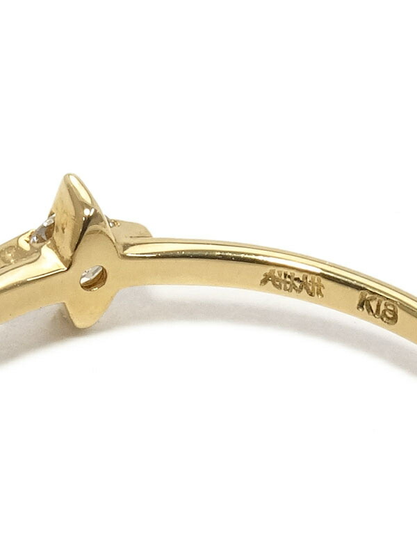 AHKAH】アーカー『K18YG シリウス リング 1Pダイヤモンド0.05ct』9号 1