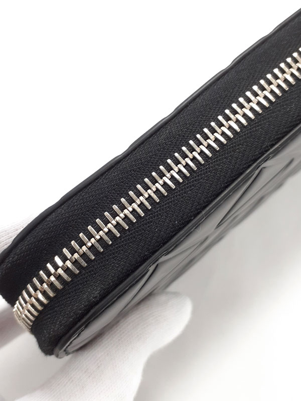 PRADA】プラダ『キルティング ブラッシュドレザー ジップアラウンド