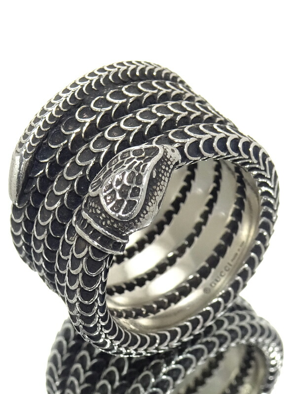 GUCCI】グッチ『SILVER グッチガーデン スネーク リング』19.5号 1週間