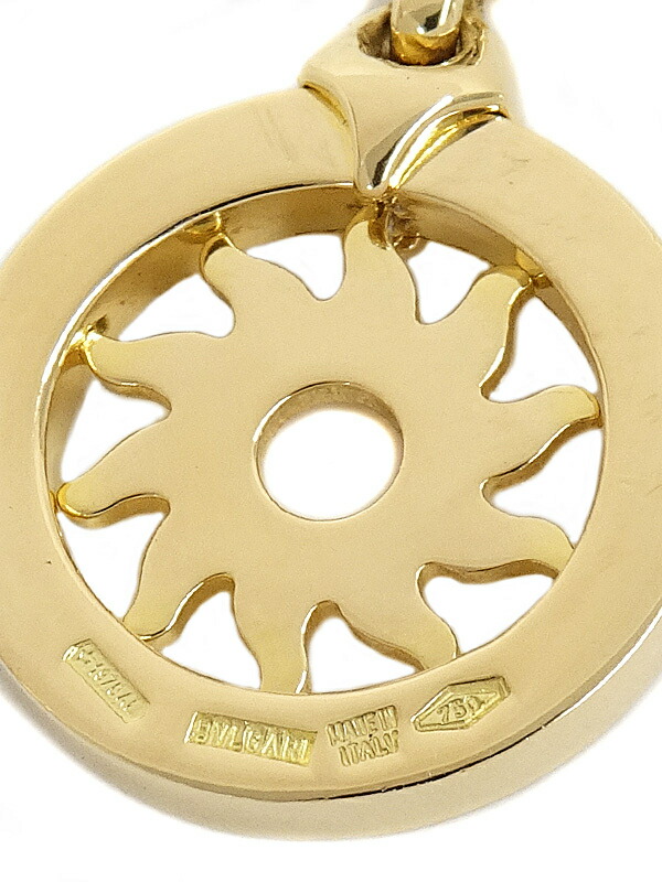 BVLGARI】ブルガリ『K18YG トンド サン チャーム』ペンダントトップ 1