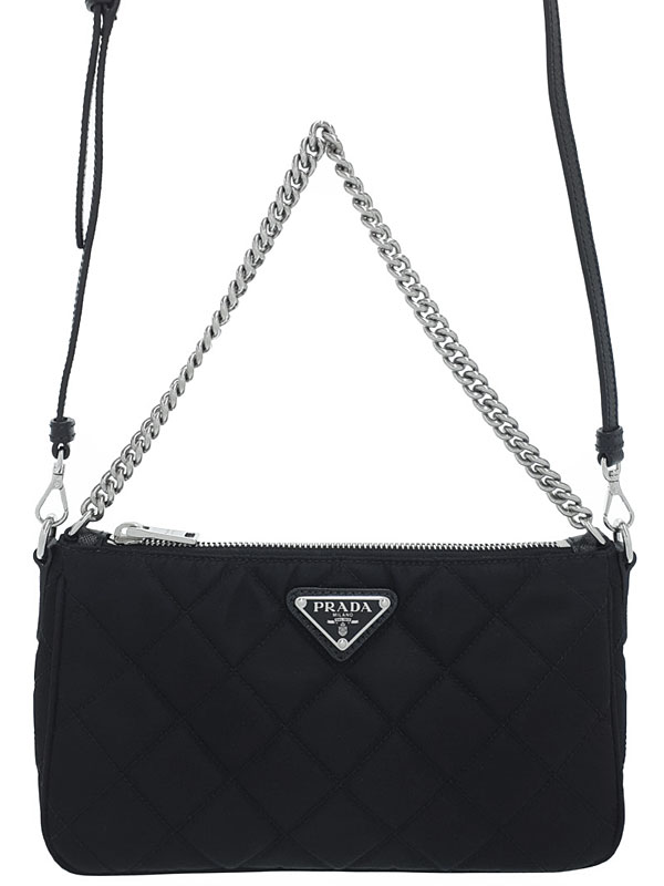 PRADA】プラダ『キルティングナイロン 2WAYチェーンハンドバッグ