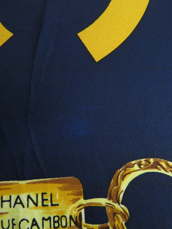 CHANEL】シャネル『チェーン柄スカーフ』レディース 1週間保証【中古