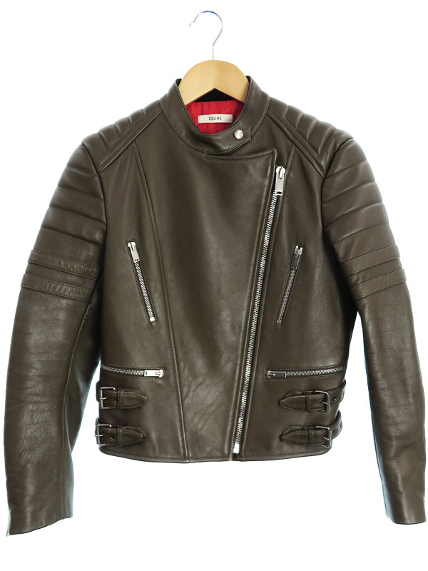 CELINE】【バイカージャケット】【イタリア製】セリーヌ『レザー
