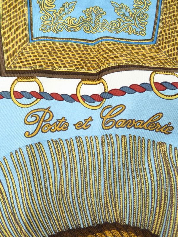 HERMES】【Poste et Cavalerie】【フランス製】エルメス『カレ90