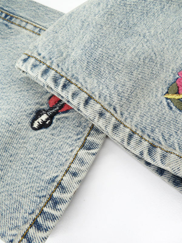 GUCCI】【エンブロイダリー】【イタリア製】【ジーパン】【ボトムス