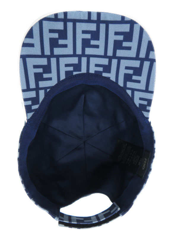 FENDI】【FFロゴ】フェンディ『ズッカ柄キャップ size58』FXQ768 ACDA