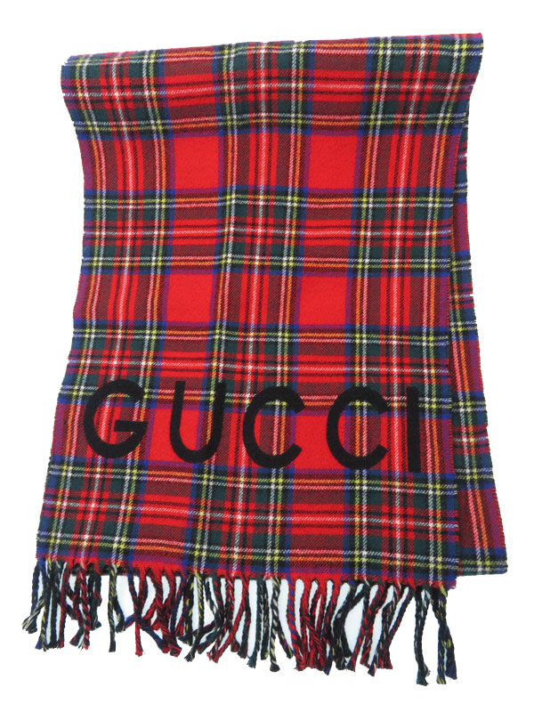 GUCCI】【イタリア製】グッチ『チェック柄 マフラー』597530 4G365
