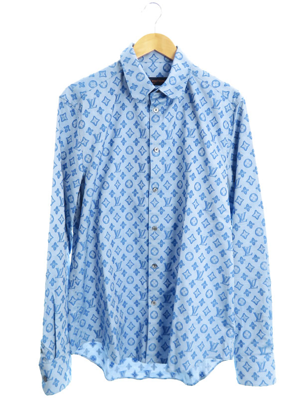 LOUIS VUITTON】ルイヴィトン『モノグラム 長袖シャツ sizeXL』RM212Q