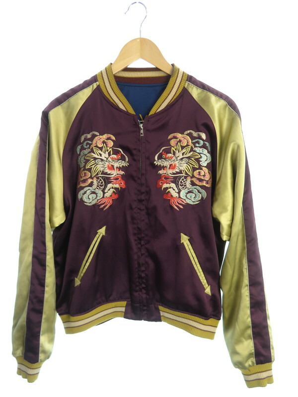 TAILOR TOYO】テーラー東洋『龍 軍艦 リバーシブルスカジャン sizeL