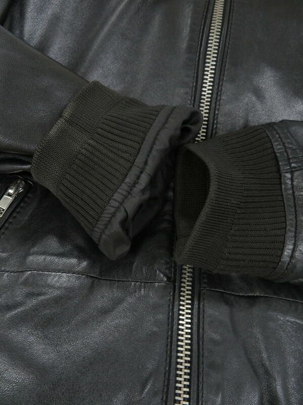 DIESEL】ディーゼル『レザーパーカー sizeXS』メンズ 革ジャン 1週間