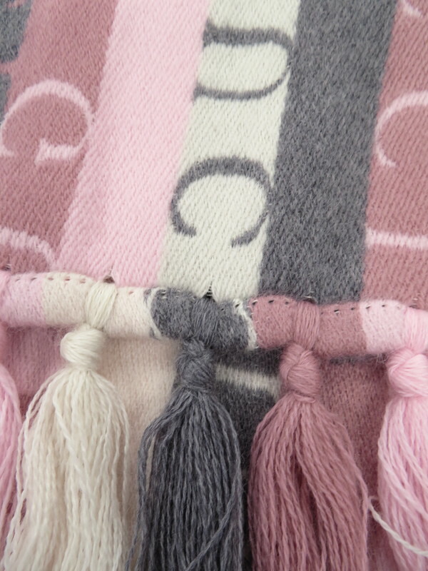 GUCCI】グッチ『ロゴ ストライプ マフラー』634166 3GD91 20AW