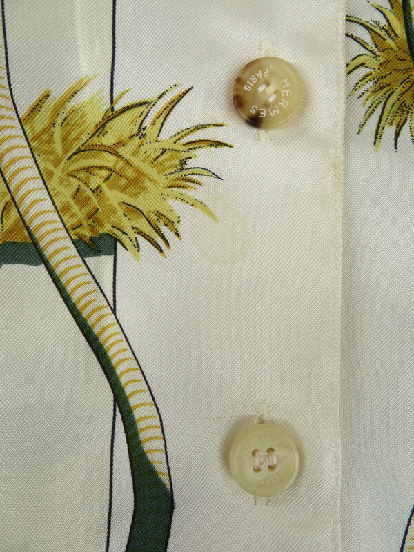 HERMES】エルメス『シルク長袖シャツ size38』レディース ブラウス 1