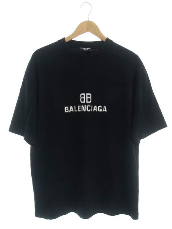 BALENCIAGA】バレンシアガ『ロゴ 半袖Tシャツ sizeS』612966 TKV17