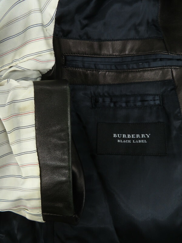 BURBERRY BLACK LABEL】バーバリーブラックレーベル『レザーテーラード