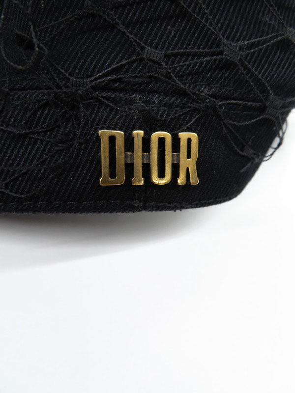 Christian Dior】クリスチャンディオール『チュール付き Diorロゴ