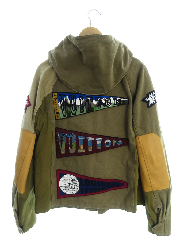 エルボーZIPジャケット LouisVuittonルイヴィトン『ワッペン レザー