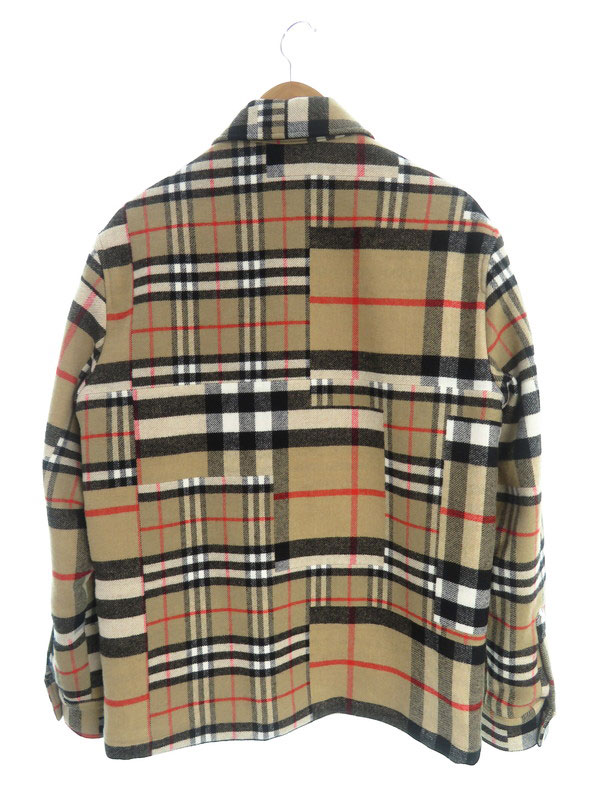 BURBERRY】バーバリー『チェック柄 長袖ウール シャツ sizeS P