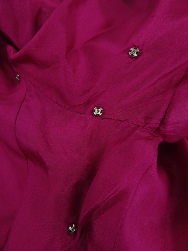 CHANEL】シャネル『紙タグ ノーカラーダブルジャケット size36』20587