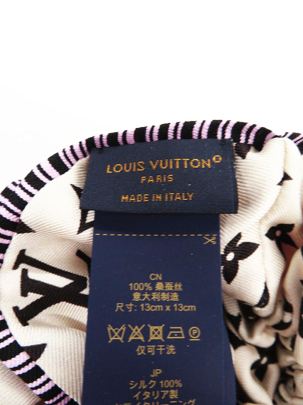 LOUIS VUITTON】ルイヴィトン『シュシュ・モノグラム タイルズ』M78435