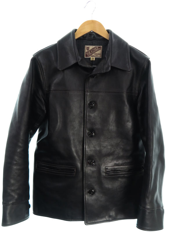 Y'2 LEATHER】ワイツーレザー『ホースハイド カーコート size38