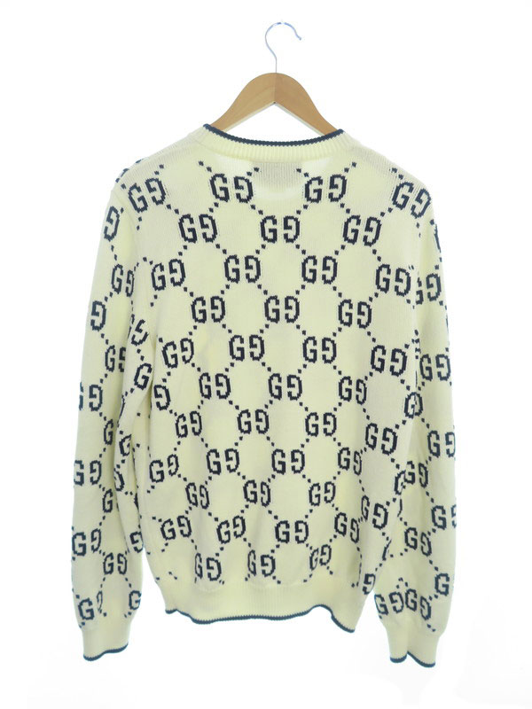 GUCCI】グッチ『GG コットンニットスウェットシャツ sizeM』694767
