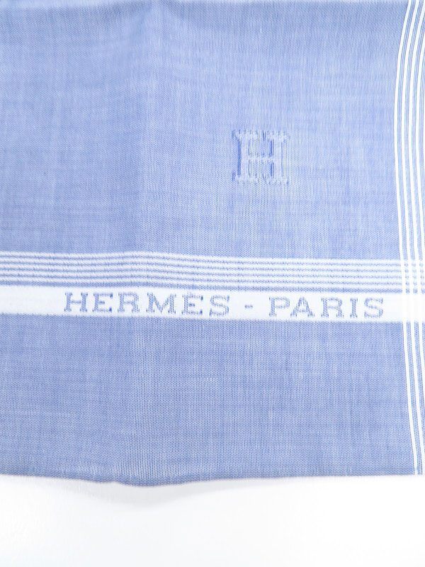 HERMES】エルメス『コットン ハンカチ』メンズ 1週間保証【中古